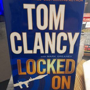 2 Hardcover Tom Clancy Novels Locked On and Battle Ready